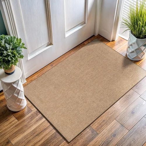Vista 39 de Tapete de Puerta de Yute Fácil 2x3 Pies Interior Exterior Alfombras Naturales Alfombra de Fibra Sólida Alfombra de Área Tejida Boho Fácil de Limpiar