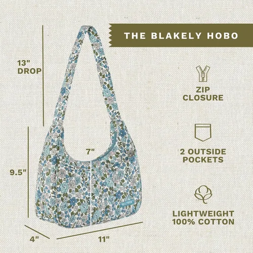 Vista 3 de Bella Taylor Blakely - Bolsas de hombro acolchadas de algodón con retazos