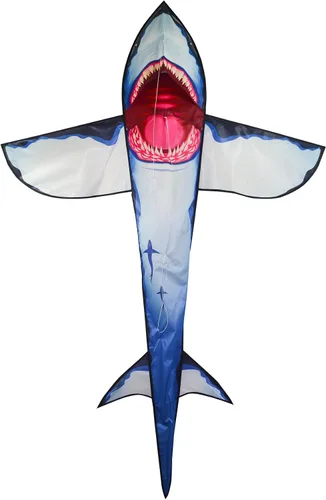 Vista 6 de in The Breeze 3D Shark Kite - Single Line - Easy-Flying - Includes Kite Line and Bag