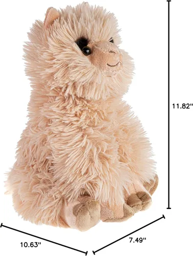 Vista 4 de Wild Republic Alpaca, Cuddlekins, animal de peluche, 12 pulgadas, regalo para niños, juguete de peluche, relleno de botellas de agua recicladas