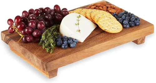 Vista 9 de Tabla de servir grande Twine, accesorios para tablas de charcutería, bandeja de servir para aperitivos, tabla de cortar grande, bandeja de servir