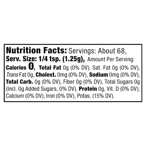 Vista 2 de Nu-Salt Sustituto de sal sin sodio, botella agitadora de 3 onzas (paquete de 1) Potassium Chloride Table Salt Alternative, Vegan, Good for Chips
