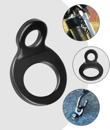 Vista 7 de 10 anillos de correa de amarre, ganchos de anclaje de metal resistente, anillos de anclaje de montaje en garaje para camión, remolque, cámper