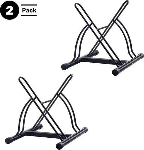 Vista 2 de RAD Sportz Juego de 2 soportes para bicicletas, cada estante de acero duradero tiene capacidad para 2 bicicletas de montaña, carretera o niños