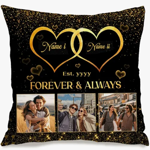 Vista 15 de Personalized Family Photo Pillow Case with one Image and Sentimental Text Adding Warmth to Your Home and offering a Beautiful idea