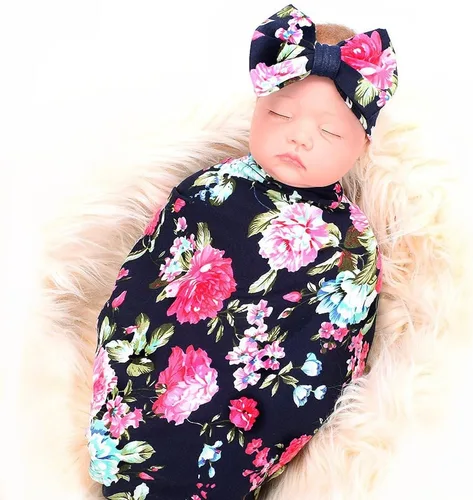 Vista 19 de Galabloomer Bata de maternidad y manta de recepción de bebé, conjunto de bata y manta a juego para el parto de mamá