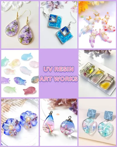 Vista 6 de Kit de Resina UV ButiResin 300g, Resina UV Transparente - Curado Rápido, Cristalino, Inodoro, Baja Viscosidad y Tipo Duro, Kit de Resina UV