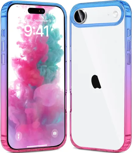 Vista 41 de JJGoo - Funda compatible con iPhone 17 Pro, funda transparente a prueba de golpes, funda protectora delgada con parte trasera de policarbonato duro