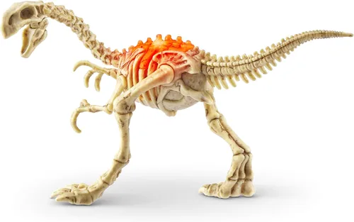 Vista 3 de Robo Alive ZURU - Mini Dino Fossil Find (paquete de 2, gigantoraptor y estegosaurio) para niños de 5 años en adelante, excavar y descubrir, STEM
