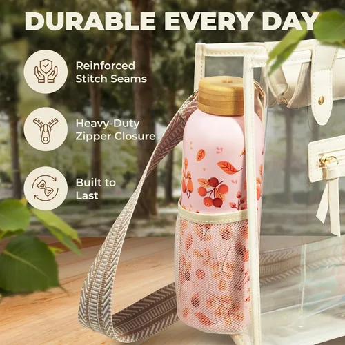 Vista 5 de Handy Laundry Clear Bag for Stadium Events - Large Transparent Tote - Clear Purse for Women, Work, Beach & Shopping