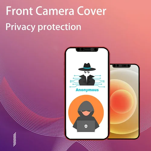Vista 7 de Funda para cámara frontal de teléfono, funda para cámara web compatible con iPhone X/XS/XR/XS Max, iPhone 11/11 Pro/11 Pro Max, iPhone 12/12 Mini