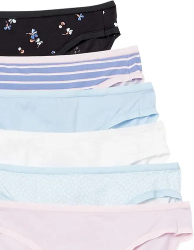 Vista 5 de Tienda Essentials - Calzones de algodón estilo bikini para mujer, paquete múltiple (disponibles en tallas extragrandes)