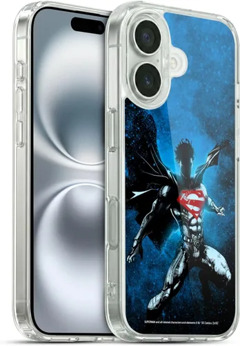 Vista 51 de Head Case Designs Officially Licensed Superman DC Comics Collage 80th Anniversary Gel Case [Military Grade Protection] Compatible with Apple iPhone
