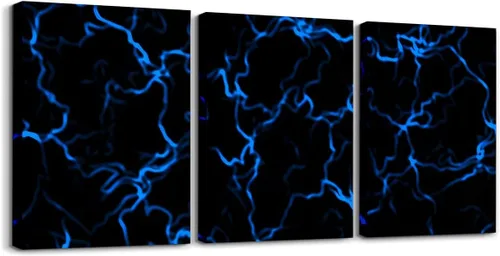 Vista 36 de Feelyou Cuadro azul de carreras para pared, 12 x 16 pulgadas, 3 piezas de autos deportivos de velocidad, lienzo para decoración de pared, diseño