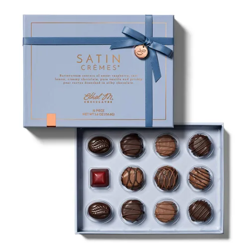 Vista 7 de Ethel M Chocolates Caja de regalo de 24 piezas de la colección de chocolate negro de primera calidad, sabores exóticos, limón, vainilla, caramelo