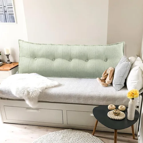 Vista 5 de Almohada grande para cabecero, almohadas de sofá cama, almohada de lectura, almohada de cabecera de cama, almohada de apoyo de posicionamiento
