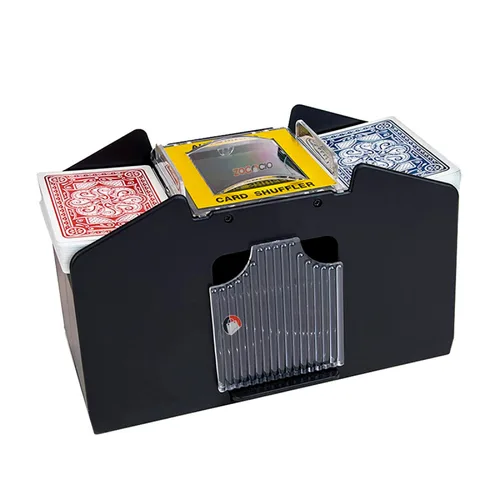 Vista 2 de Barajador De Poker Mezclador Automático De Cartas 4 Mazos