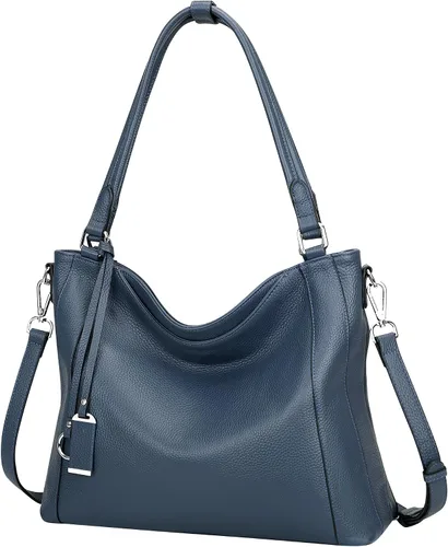 Vista 24 de Over Earth Genuine Leather Purses for Women Large Hobo Bags Lady Shoulder Handbags with Detachable Strap