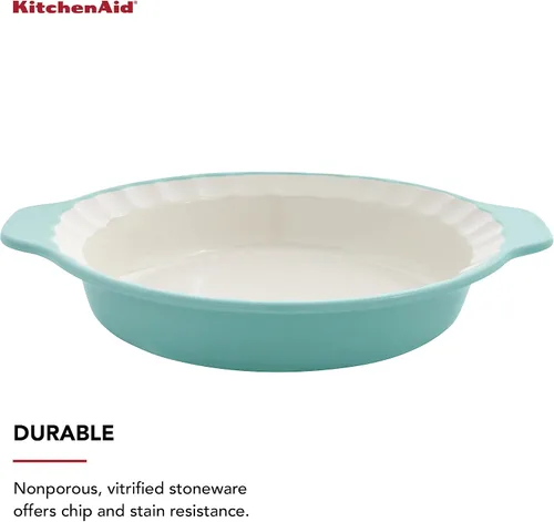 Vista 3 de KitchenAid Plato de pastel de gres vitrificado, 9 pulgadas