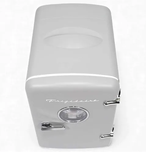Vista 3 de Frigidaire Mini refrigerador personal retro EFMIS229-Moonbeam, de 6 latas/4L, incluye cable para el hogar y el coche de 12 V, capacidad de 4 litros