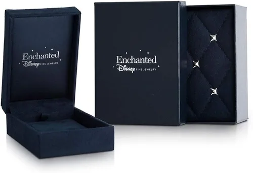 Vista 7 de Enchanted Disney Fine Jewelry - Collar de plata de ley y oro rosa de 10 quilates, 0.276 x 0.197in, cuarzo rosa ovalado facetado y 110 quilates