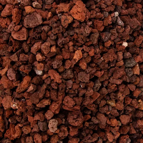 Vista 8 de Aditivo de suelo de roca de lava roja de 18 libras para cactus suculentas, piedras de roca volcánica para plantas