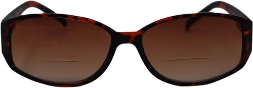 Vista 2 de In Style Eyes Elegantes lentes de sol bifocales de lectura tintados con montura completa, lentes de lectura con marco oblongo, lente no polarizada
