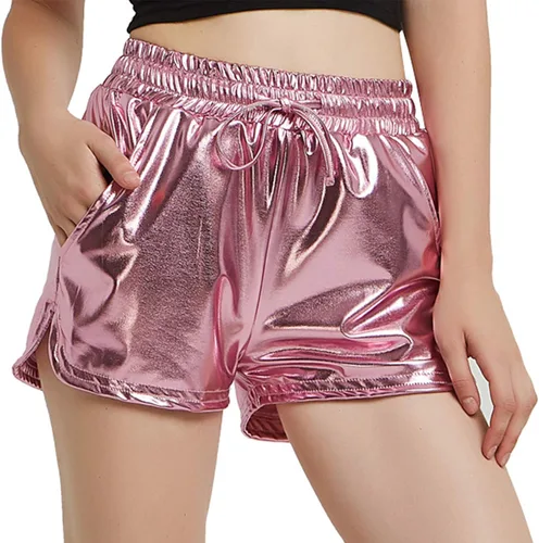Vista 2 de Pantalón corto Perfashion metálico brillante para mujer