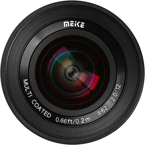 Vista 4 de Meike Lente de enfoque manual ultra gran angular f2.0 de 0.472 in compatible con cámaras sin espejo Sony E Mount APS-C A6400 A5000 A5100 A6000 A6100