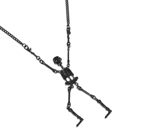 Vista 2 de XOCARTIGE - Collar de esqueleto de Halloween para mujer, diseño de calavera fantasma