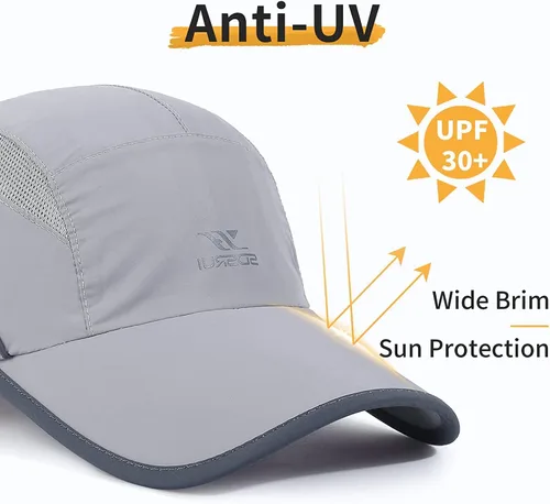Vista 11 de Gorra deportiva de malla ligera de secado rápido para hombres y mujeres