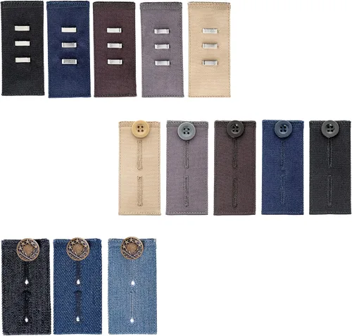 Vista 10 de Johnson & Smith Extensores de pantalones Material de algodón Extensor de cintura ajustable para pantalones