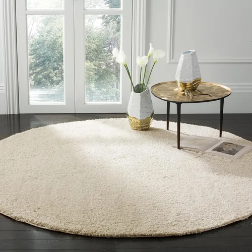 Vista 15 de SAFAVIEH Arizona Shag Collection ASG820A - Alfombra de pasillo, 2 pies 3 pulgadas x 6 pies, color crema, diseño sólido, no desprende pelusa y fácil