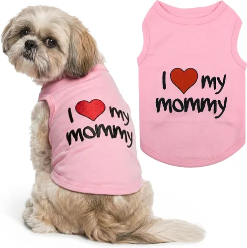 Vista 75 de Parisian Pet - Camiseta para perros y gatos, con texto en inglés Daddy's Girl, 2XS