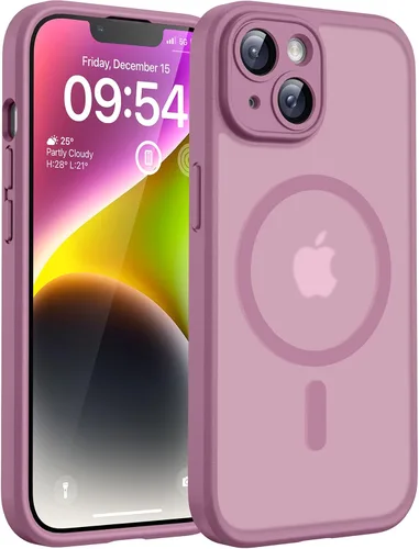 Vista 126 de TOCOL Funda para iPhone 11, compatible con Magsafe, protección completa de cámara, imanes integrados, protección contra caídas, funda translúcida