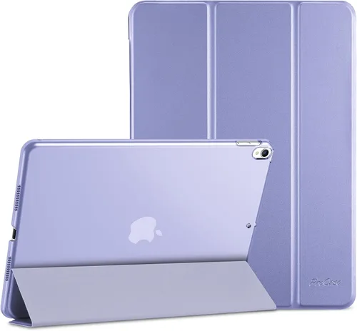 Vista 15 de ProCase Funda Inteligente para iPad Air de 10,5" 3ª Generación 2019 / iPad Pro 2017, Funda Delgada con Soporte con Parte Trasera Translúcida Negro