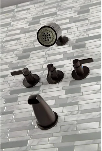 Vista 2 de Kingston KBX8133NDL - Grifo para bañera y ducha, latón antiguo