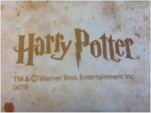 Vista 2 de Mapa del Merodeador de Hogwarts, mundo de Harry Potter de Warner Bros, edición limitada