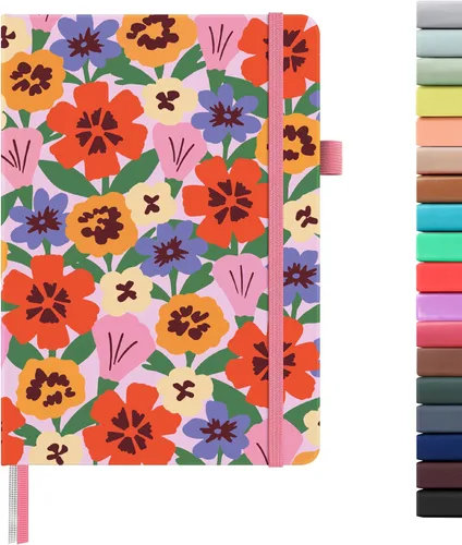 Vista 56 de ⩓ Per Se Cuaderno de Diario con Líneas (3 Paquetes), 160 Páginas Papel Grueso 100GSM, A5 Tapa Dura Cuadernos con Rayas Universitarias para Escribir