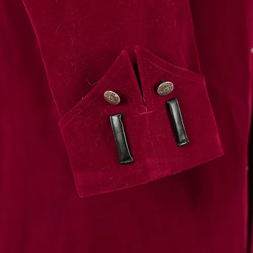 Vista 8 de Chaqueta gótica Steampunk con capucha para hombre, disfraz medieval de Halloween para cosplay