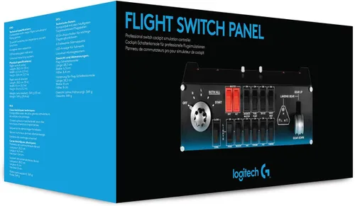 Vista 5 de Logitech G Panel de interruptor de vuelo profesional, color blanco