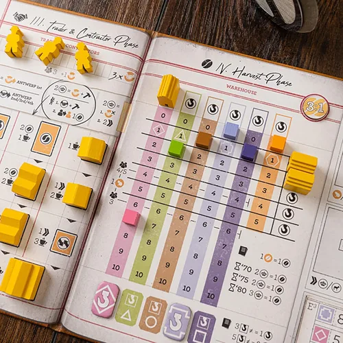 Vista 7 de Capstone Games: Coffee Traders - Juego de mesa de estrategia, 3-5 jugadores, edades 12+, 120 minutos