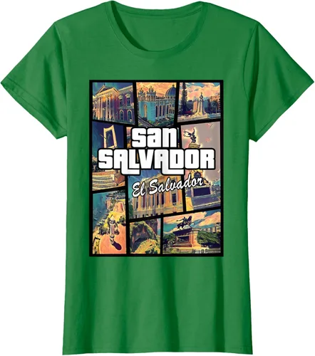 Vista 42 de Camiseta Orgullosa de San Salvador Capital El Salvador