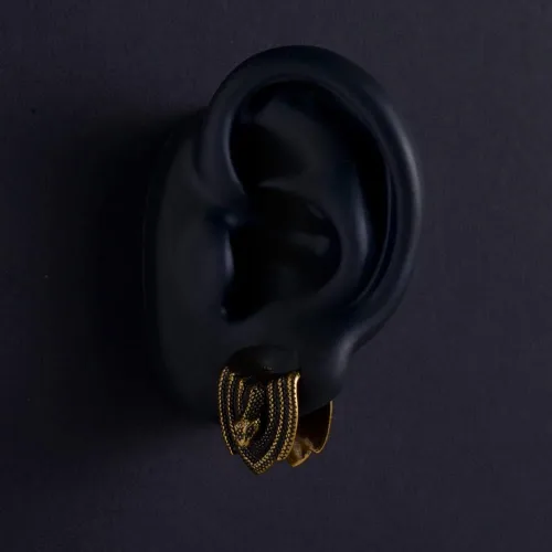 Vista 2 de 2 tapones colgantes de latón para oreja, dilatadores para oreja, sirena, serpiente, expansor, dilatador, joyería tamaño 916 pulgadas, 58 pulgadas