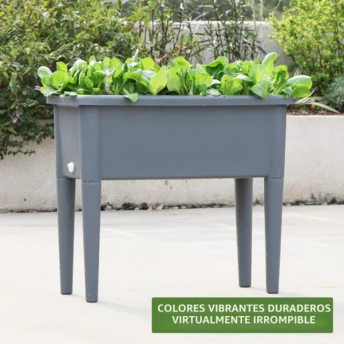 Vista 6 de Dexceder Cama de jardín elevada con riego automático de 13.2 galones