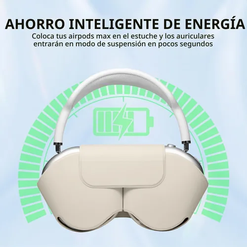 Vista 6 de Maxjoy para Apple Airpods Max Funda inteligente de cubierta, Accesorios de cubierta protectora de cuero PU suave para Airpod Max con modo de sueño