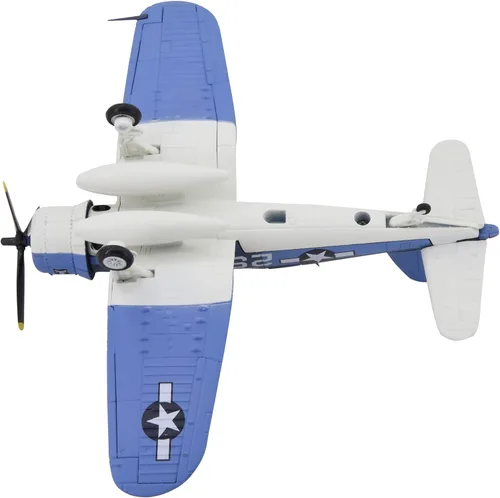 Vista 3 de TANG DYNASTY 1:72 F4U Corsair Metal Fighter modelo de avión de ataque, Marina de los Estados Unidos, modelo de avión militar, avión fundido a