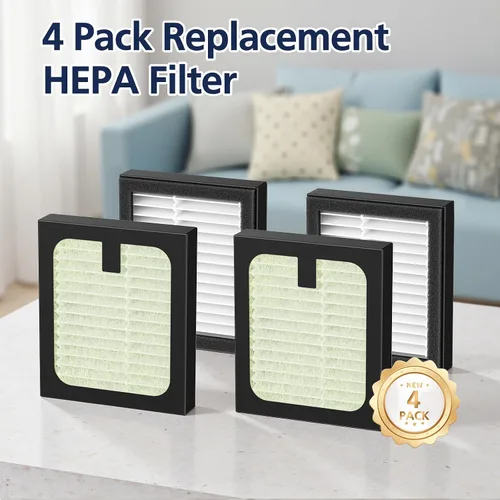 Vista 7 de Paquete de 4 filtros HEPA de repuesto para lavadora de biberones Baby Brezza Baby Bottle Washer Pro, filtración de alto rendimiento para limpiador