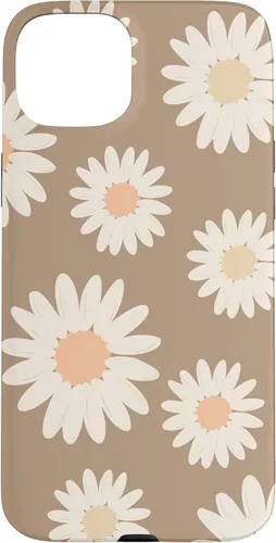 Vista 9 de Boho Neutral Cute Floral Pattern White Daisy Flowers Spring Case for iPhone 17