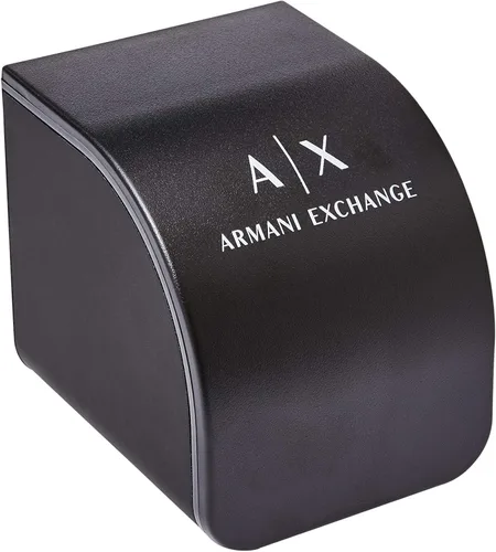 Vista 5 de Armani Exchange - Reloj de cuarzo de acero inoxidable para mujer con correa de cuero